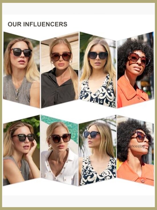 Polarized Square Sunglasses with UV400 Protection and Microfiber Accessories main image 7